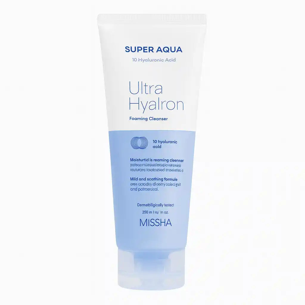 Ultra Hyalron Foaming Cleanser - Missha - Verco K Beauty